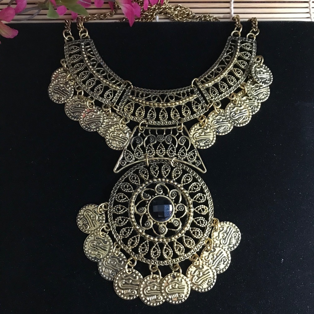 NEW Gold boho chain necklace - Picture 5 of 7
